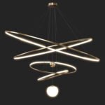 Modern light luxury Scandinavian led chandelier living room bedroom study dining room sample room showroom creative personality designer - Image 10