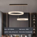 Circle crystal chandelier light luxury senior sense living room lights modern simple atmosphere - Image 7