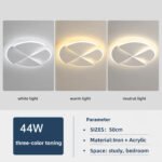 Bedroom lamp ceiling light eye protection new led creative four leaf clover senior sense room light study master bedroom light - Image 3