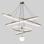 Modern light luxury Scandinavian led chandelier living room bedroom study dining room sample room showroom creative personality designer - Image 9