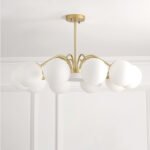 Scandinavian Living Room Chandelier New Atmosphere Upscale Net Red Bedroom Light Modern Simple - Image 2