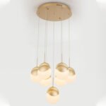 Scandinavian minimalist living room lamp modern light luxury bedroom villa creative retro staircase aisle room personalized dining room chandelier