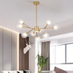 Scandinavian Lamps And Lanterns Post-Modern Simple Atmosphere Personality  Creativity Dining  Room Dining Room Lamp Bedroom Net Red Magic Bean Living Room Chandelier