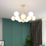 Scandinavian New Living Room Lights Simple Modern Creative Atmosphere Luxury Study Dining Room Bedroom Magic Beans Molecular Chandelier Fixtures