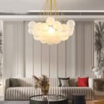 Scandinavian Ins Simple Bubble Ball Glass Chandelier Postmodern Living Room Clothing Store Chandelier