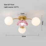 Scandinavian Bedroom Lamp Cute Cream Style Kids Room Cozy Master Bedroom Lamps - Image 12
