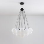 Scandinavian Ins Simple Bubble Ball Glass Chandelier Postmodern Living Room Clothing Store Chandelier - Image 8