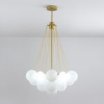 Scandinavian Ins Simple Bubble Ball Glass Chandelier Postmodern Living Room Clothing Store Chandelier - Image 7