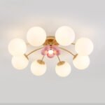 Scandinavian Bedroom Lamp Cute Cream Style Kids Room Cozy Master Bedroom Lamps - Image 6
