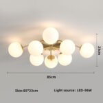 Postmodern Magic Bean Living Room Lamp Light Luxury Creative Led High Brightness Hall Light Scandinavian - Image 9