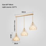 Scandinavian Dining Chandelier Three Led Household American Gold Iron Modern Simple Creative Personality Restaurant Lamps And Lanterns - Image 3