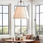 Modern Fabric Conical White Hanging Light - Image 11
