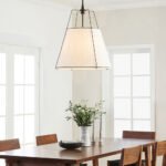 Modern Fabric Conical White Hanging Light - Image 15