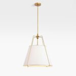 Modern Fabric Conical White Hanging Light - Image 5