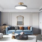 Simple Semi-Flush Mount Acrylic LED Ceiling Light - Image 3