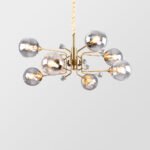 Gold Glass Modern LED chandelier - Image 4