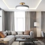 Simple Semi-Flush Mount Acrylic LED Ceiling Light - Image 5