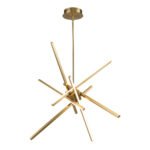6-Light LED Rod Sputnik Chandelier - Image 5
