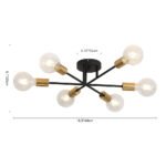 6-light Semi Flush Sputnik Light Fixture - Image 10