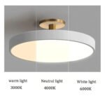 Simple Semi-Flush Mount Acrylic LED Ceiling Light - Image 20