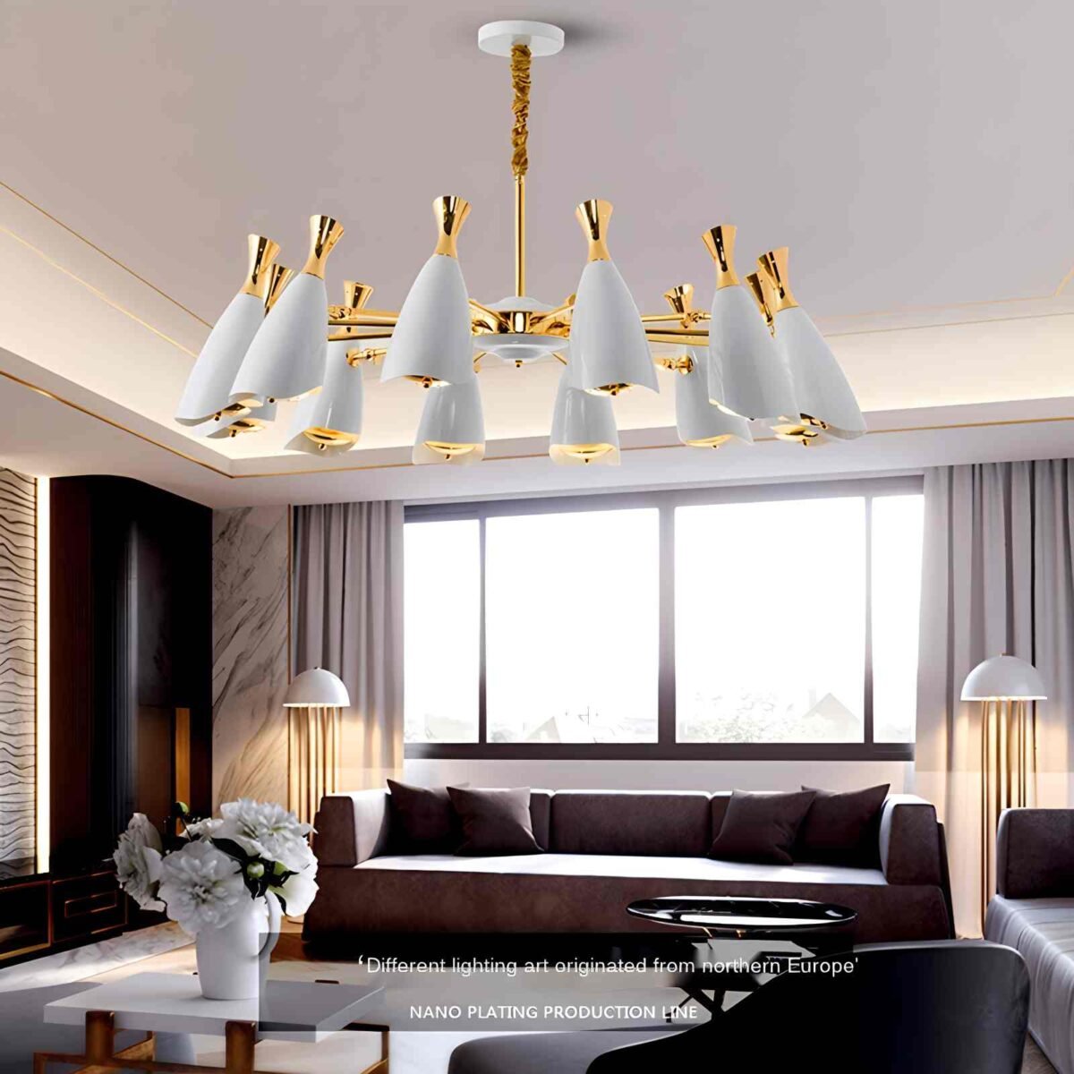 Nordic Postmodern Trumpet Chandelier - Image 27
