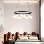 Valentina Nordic LED Glass Ball Chandelier - Image 2