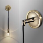 Modern Black Golden Hanging Suspended Wall Light - Image 9