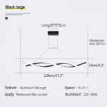 LED Linear Wave Chandelier - Image 13