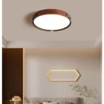 Retro Simple Round Wood Ceiling Lamp - Image 12