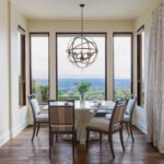 Classic 8-Light Sphere Chandelier with Crystal Accents - Image 4