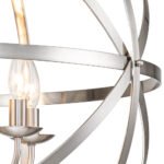 Classic 8-Light Sphere Chandelier with Crystal Accents - Image 15