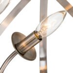 Classic 8-Light Sphere Chandelier with Crystal Accents - Image 16