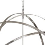 Classic 8-Light Sphere Chandelier with Crystal Accents - Image 17
