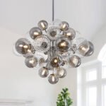 Cluster Glass Globe Bubble Chandelier 23.6"/31.5" Wide Large Chandelier