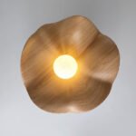 Scandinavian Wood Lotus Resin Ceiling Light - Image 20