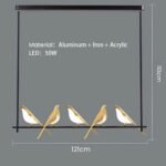 Creative Birds LED Circle Pendant Light - Image 14