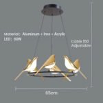 Creative Birds LED Circle Pendant Light - Image 19