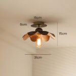 Iron Art Living Room Brown Ceiling Light - Image 5