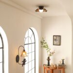 Iron Art Living Room Brown Ceiling Light - Image 11