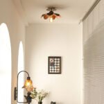 Iron Art Living Room Brown Ceiling Light - Image 2