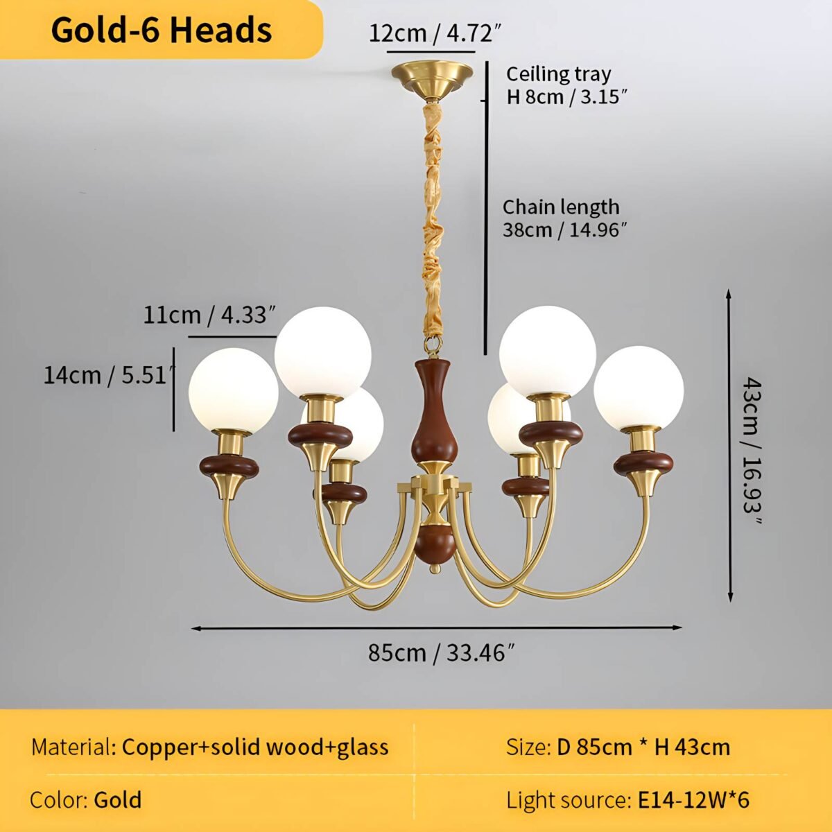 Modern Luxury Metal Chandelier - Image 9