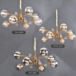 Gold Glass Modern LED chandelier - Image 15