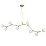Mid-century Linear Island Branching Bubble Chandelier - Image 7