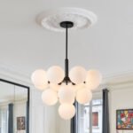 Milky Glass Cluster Bubble Chandelier - Image 4