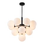 Milky Glass Cluster Bubble Chandelier - Image 13