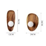 Minimalist Solid Wood Wall Sconce - Image 13
