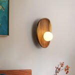 Minimalist Solid Wood Wall Sconce - Image 9