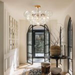 Modern Cluster Glass Bubble Chandelier / Semi Flush - Image 2