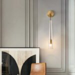 Modern Black Golden Hanging Suspended Wall Light