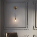 Modern Black Golden Hanging Suspended Wall Light - Image 3